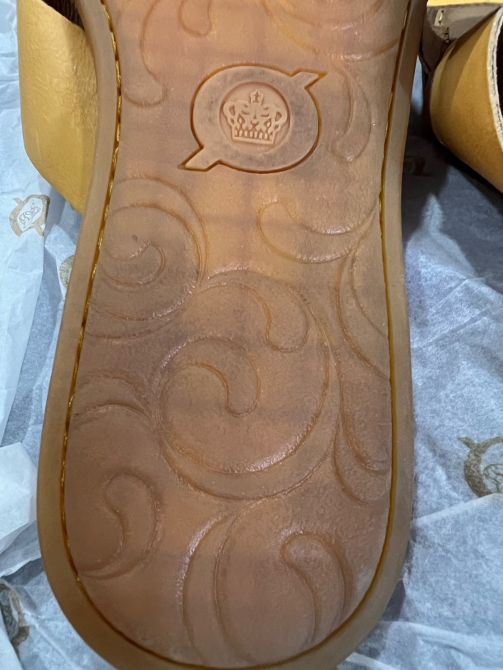Born Yellow Floral Slide Sandals - Picture 13 of 15
